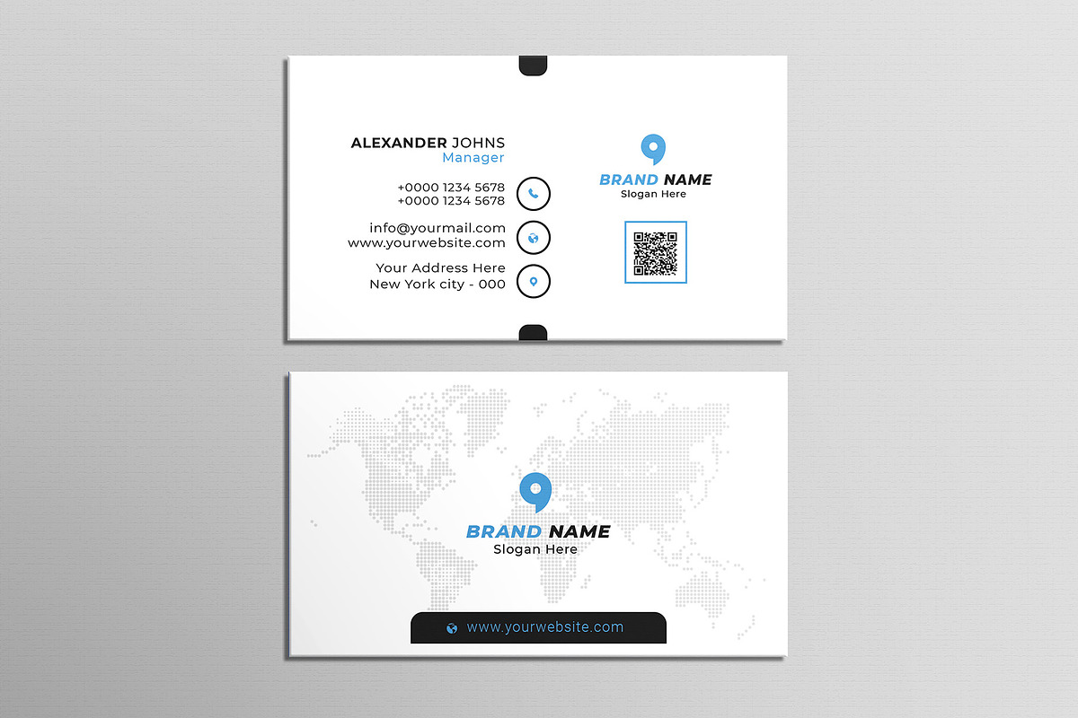 Company Business Card, a Business Card Template by Saman Osama (Photo 3 of 5)