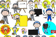 Repairman ~ Cartoon Character Set, a Person Illustration by The Toon Company (Thumbnail 7 of 9)