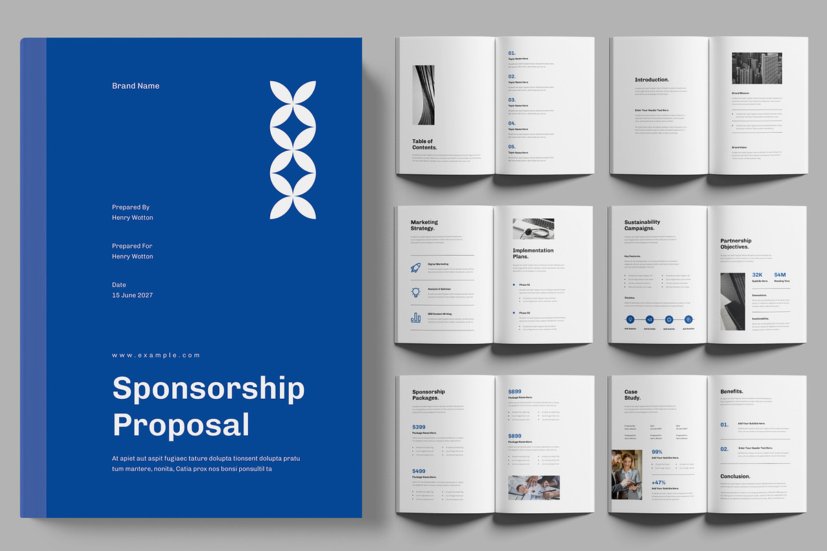 Corporate Sponsorship Proposal, a Brochure Template by ContestDesign (Photo 1 of 3)