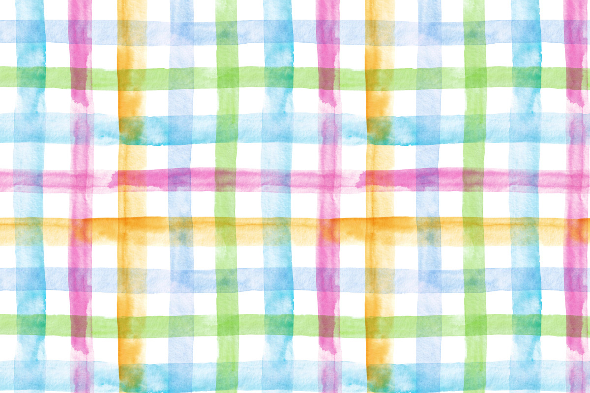 Watercolor rainbow plaid, a Pattern Graphic by Anya-D (Photo 3 of 9)