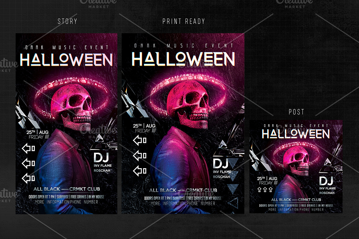 Halloween Flyer Template, a Flyer Template by Basez Flyers (Photo 3 of 6)