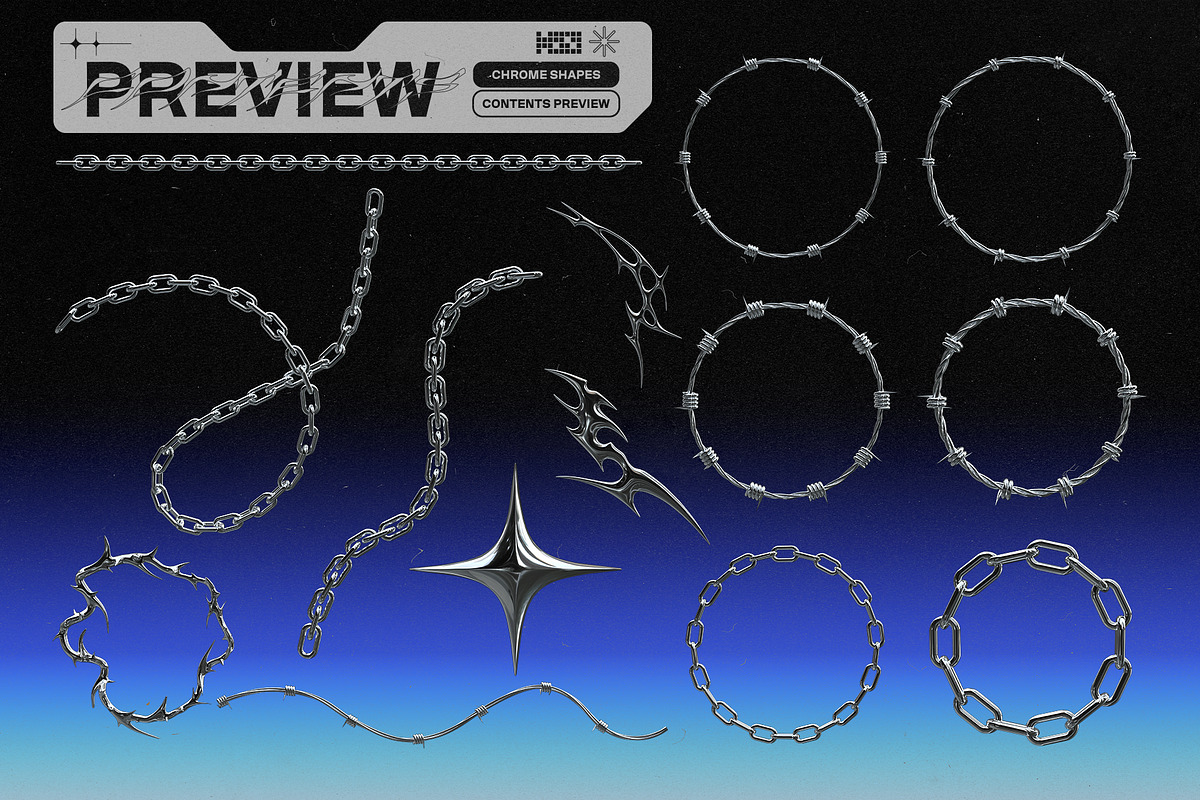 Chrome Shapes, an Object Graphic by MiksKS (Photo 3 of 5)