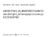 Pins N Needles Monospace Font, a Sans Serif Font by Off The Rack © (Thumbnail 3 of 7)