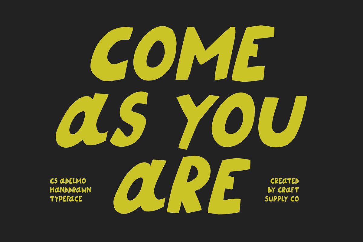 CS Adelmo – Playful Font, a Handwritten Font by Craft Supply Co. (Photo 2 of 8)