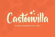 Castonvilla - Bold Handwritten Font, a Handwritten Font by RockboyStd (Thumbnail 1 of 12)