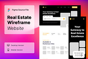 Real Estate Wireframe Website 10, a Websites & App Template by INSPR STD (Thumbnail 1 of 4)
