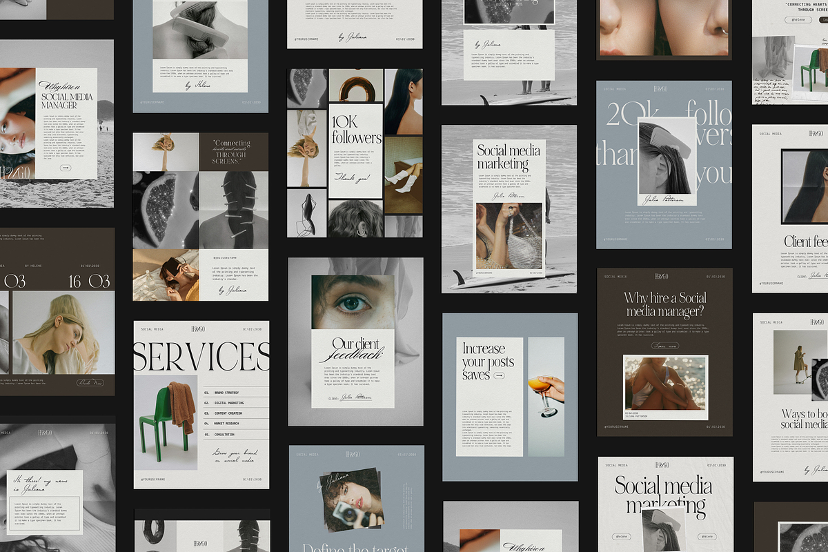 Social Media & instagram Bundle, a Social Media Template by Amaré Creative (Photo 3 of 10)