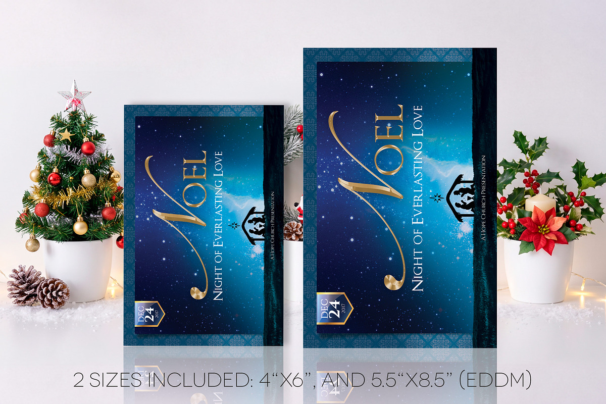 Noel Christmas Postcard Photoshop, a Flyer Template by Godserv Designs (Photo 5 of 11)