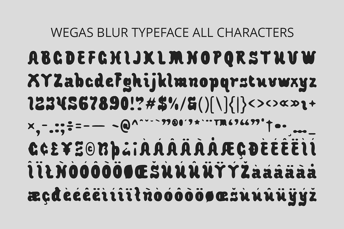 Wegas Blur, a Sans Serif Font by Craft Supply Co. (Photo 8 of 8)