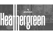 Heathergreen, a Sans Serif Font by Sharkshock (Thumbnail 1 of 2)