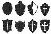 Medieval Shield Silhouette Set, an Illustration by Artivon (Thumbnail 10 of 10)