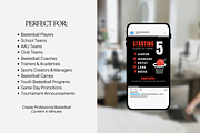 Basketball Social Media Templates, a Social Media Template by Anna Design Studio (Thumbnail 10 of 11)
