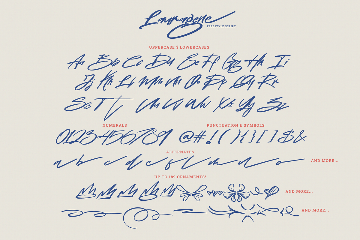 Lauragene | Freestyle Script Font, a Handwritten Font by Ardana Creative (Photo 11 of 12)