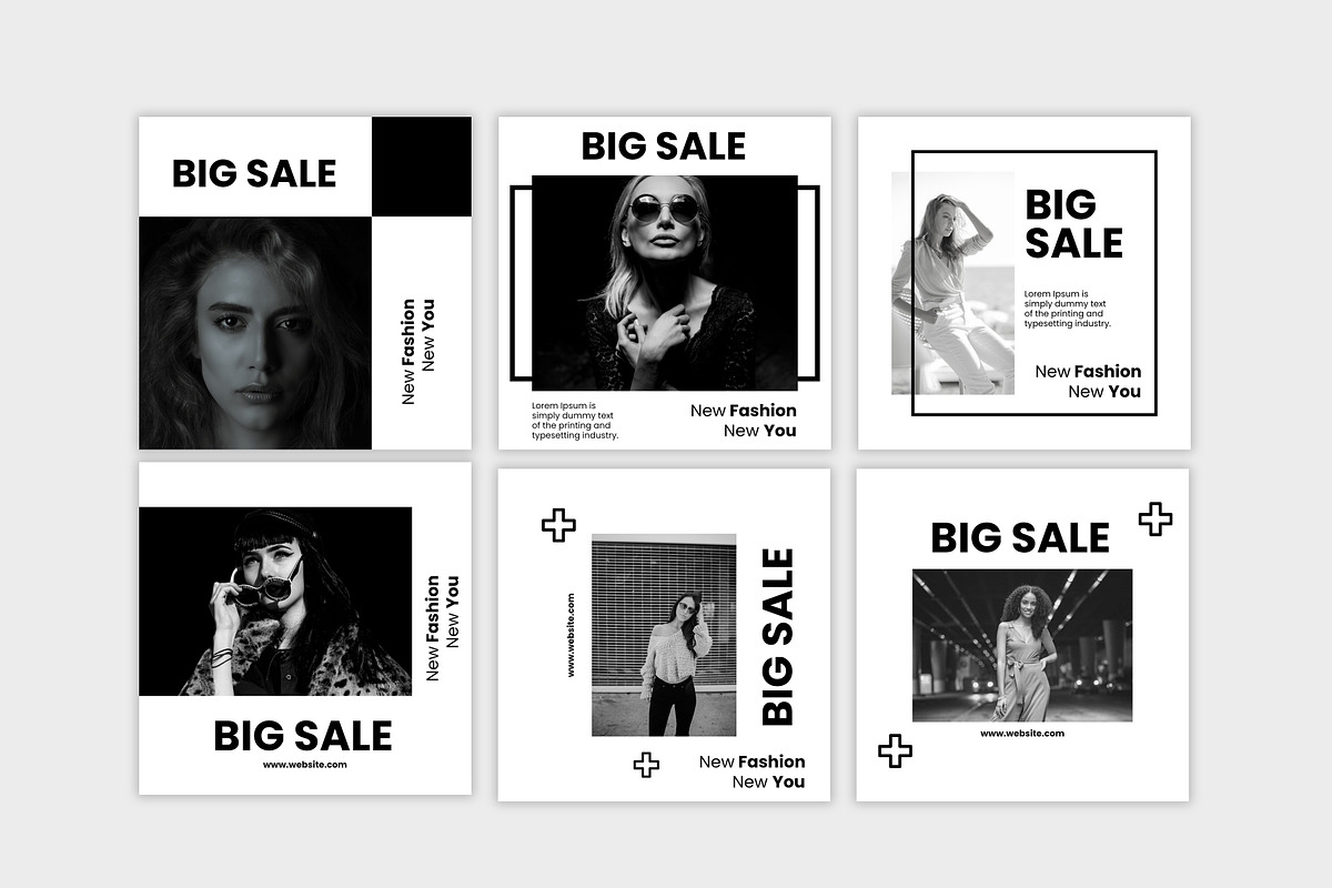 Fashion Instagram Post Templates Kit, a Social Media Template by GenesisCreativeCo (Photo 2 of 5)