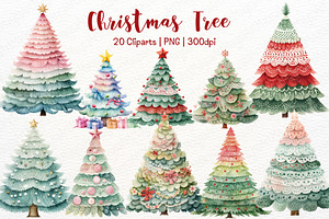 Cute Christmas Tree Clipart