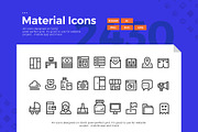 2430 Material Icons, an Outline Icon by Illustrato (Thumbnail 2 of 10)