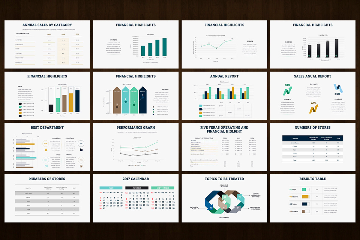 Annual Report |Powerpoint + A4 Print, a Presentation Template by Zacomic Studios (Photo 3 of 4)