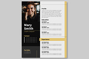 Elegant Professional Resume CV, a Templates & Theme by studiogstock (Thumbnail 2 of 3)