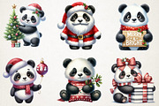Christmas Cute Panda Sublimation, an Illustration by RobertsArt (Thumbnail 3 of 7)