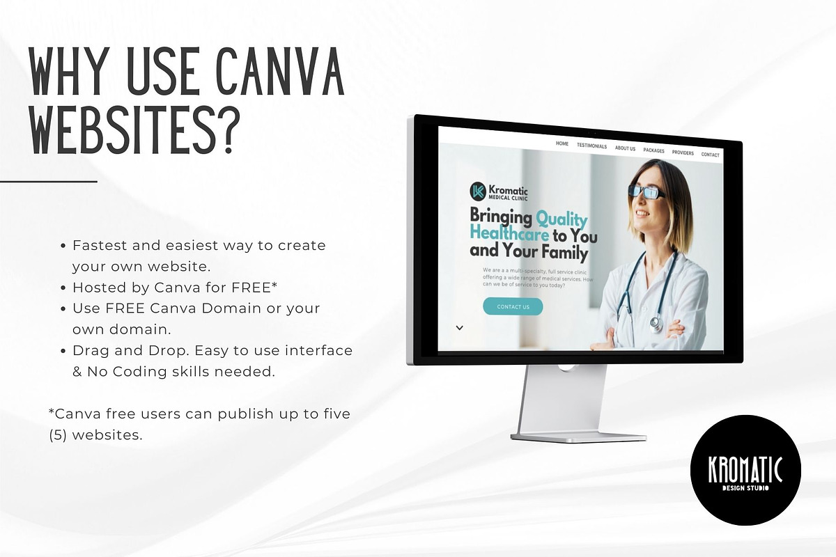 Medical Clinic Website Template, a Landing Page Template by Kromatic Design Studio (Photo 4 of 8)