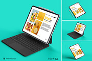 iPad Pro Mockup Set, an iPad Mockup by Artnivora.Std (Thumbnail 1 of 4)