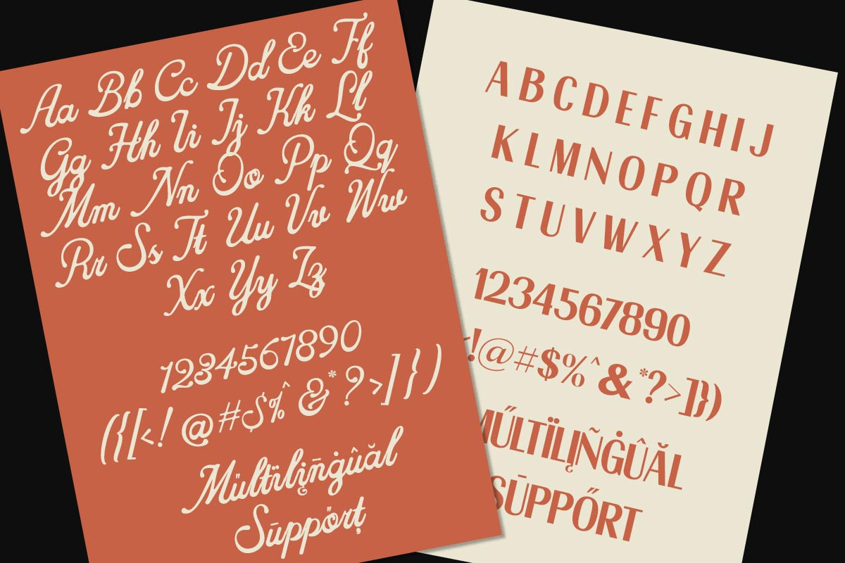 Avenue Market Duo, a Script Font by Letter Fresh (Photo 10 of 10)