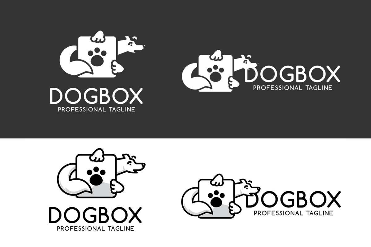 Dog Box Logo Template, a Branding & Logo Template by dien96 (Photo 3 of 3)