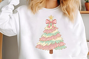 Hand Painted Coquette Christmas Tree, an Illustration by SinaCreation (Thumbnail 3 of 7)
