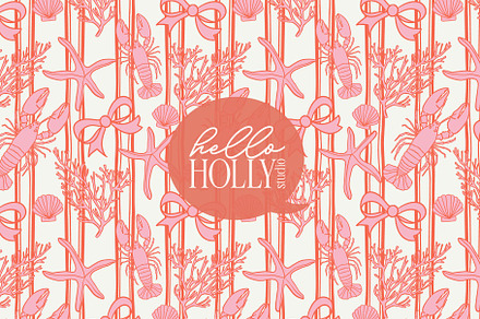 Under the Sea Seamless Pattern, a Pattern Graphic by Hello Holly Studio