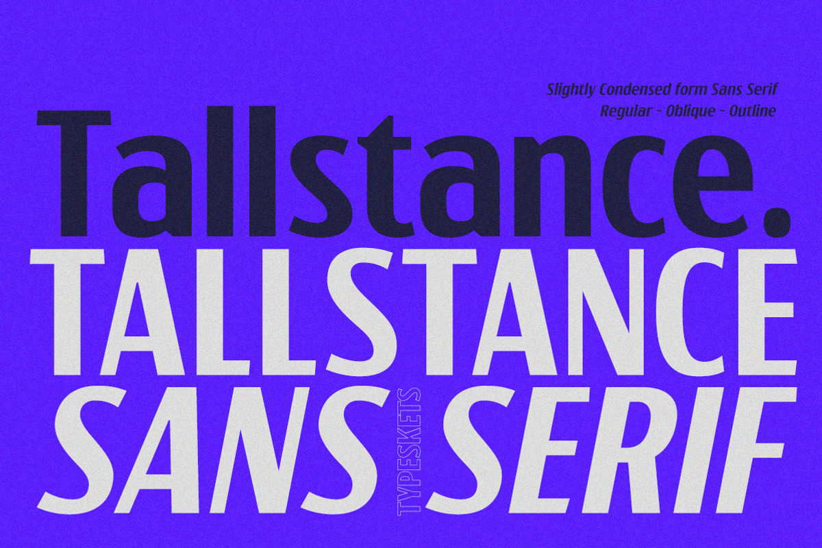 Tallstance - Condensed Sans Serif, a Sans Serif Font by Typeskets (Photo 1 of 11)