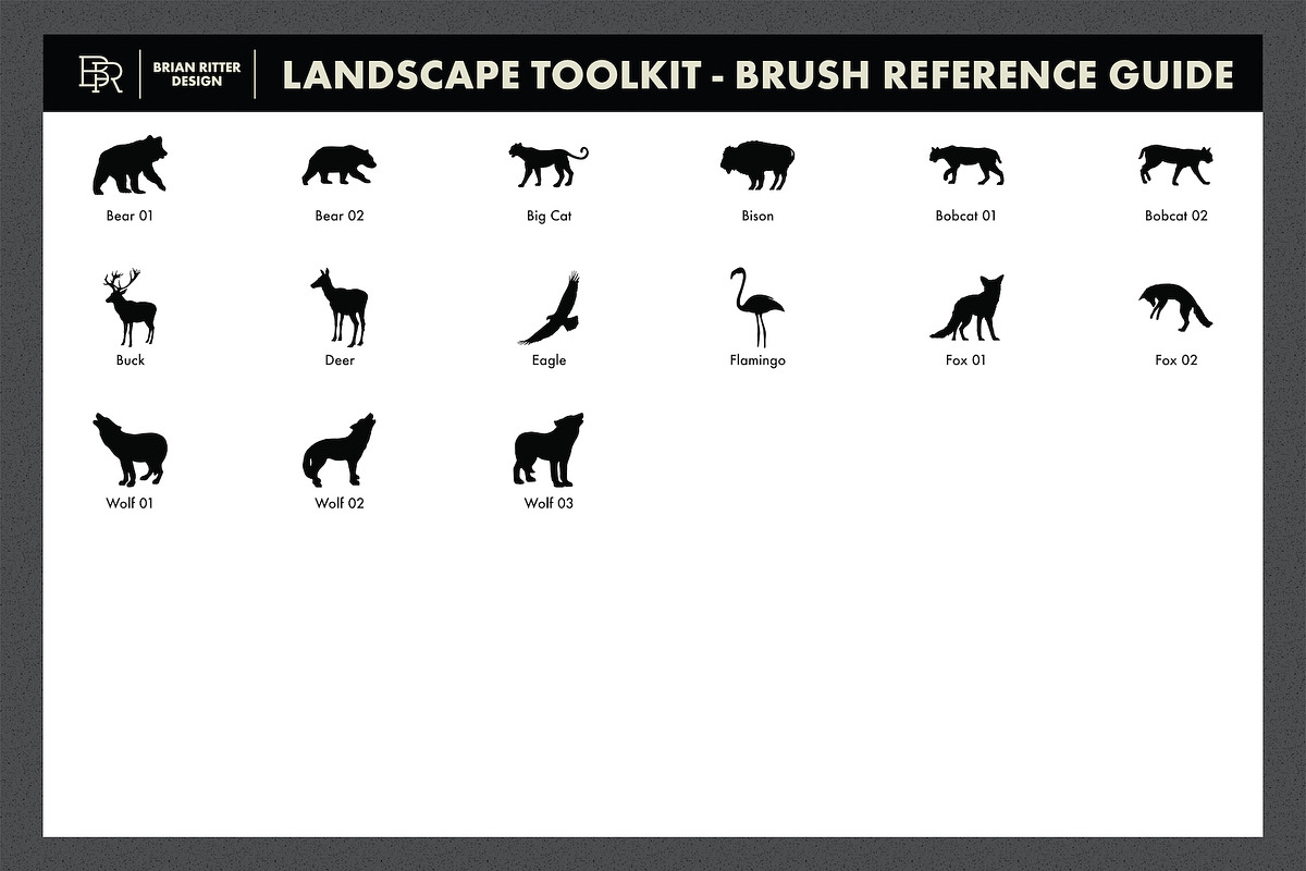 Landscape Toolkit, a Brush Add-On by Brian Ritter Design (Photo 11 of 11)