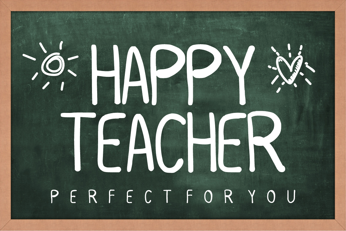Teachers Pencil - Handwritten Font, a Handwritten Font by KiddoGlyphs Studio (Photo 2 of 5)