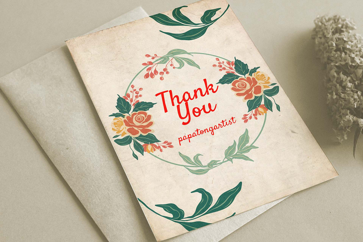 Retro Christmas Joy Assets, a Decorative Illustration by Papatongartist (Photo 9 of 9)