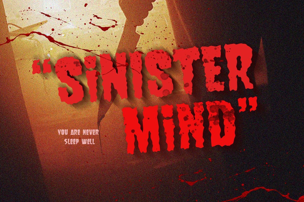 Sinister Mind - Horror Creepy Font, a Font by Littlehand (Photo 1 of 10)