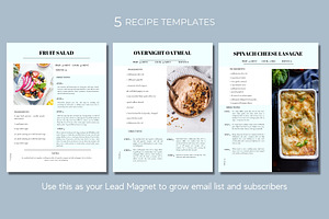 Recipe EBook Canva Lead Magnet