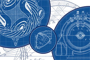 100 Blueprint Technology Brushes