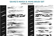 30+ Manga Ink & Paint Brushes, a Brush Add-On by Georg's Procreate Brushes (Thumbnail 4 of 8)