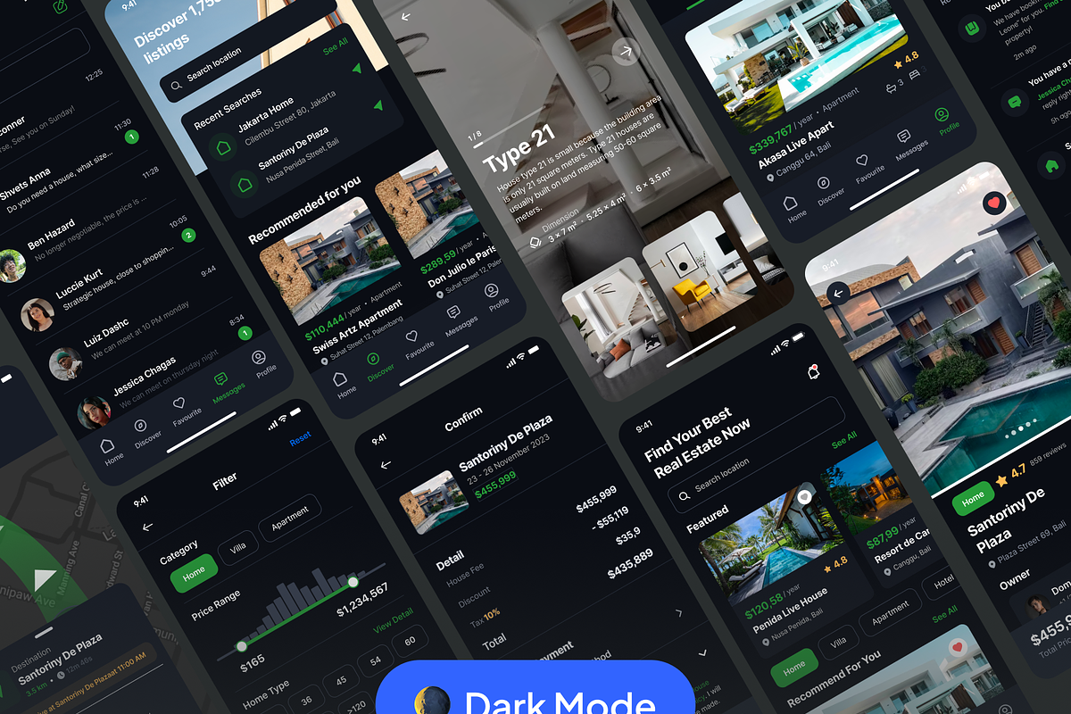 HomeQu - Real Estate App UI Kit, an UI Kit Template by Moni Studio (Photo 6 of 6)