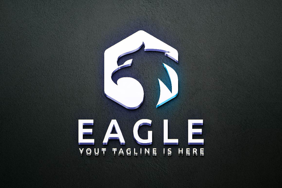 Hexagon Eagle Hawk Falcon Bird Logo, a Branding & Logo Template by jongcreative (Photo 2 of 4)