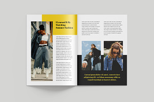 Fashion Magazine Layout Template