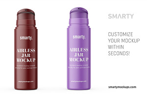 Matt Airless Bottle Mockup