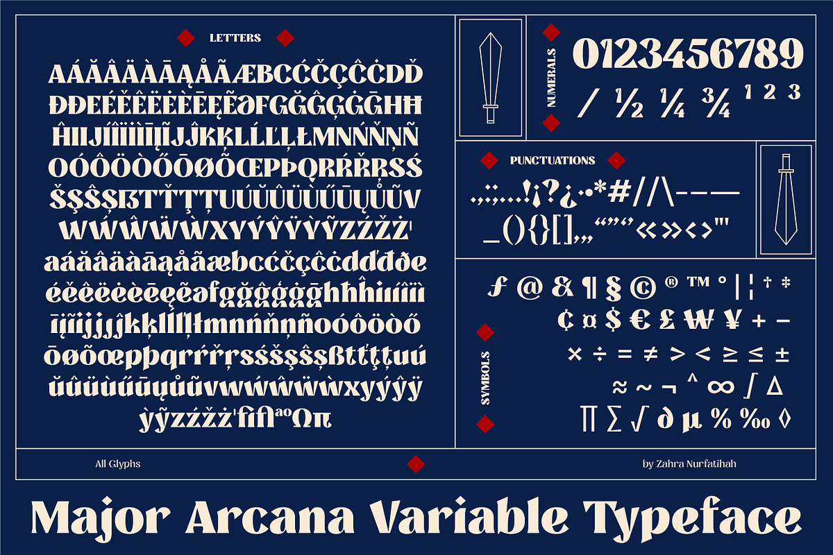MAJOR ARCANA - Display Variable Type, a Serif Font by Artflorara (Photo 20 of 21)