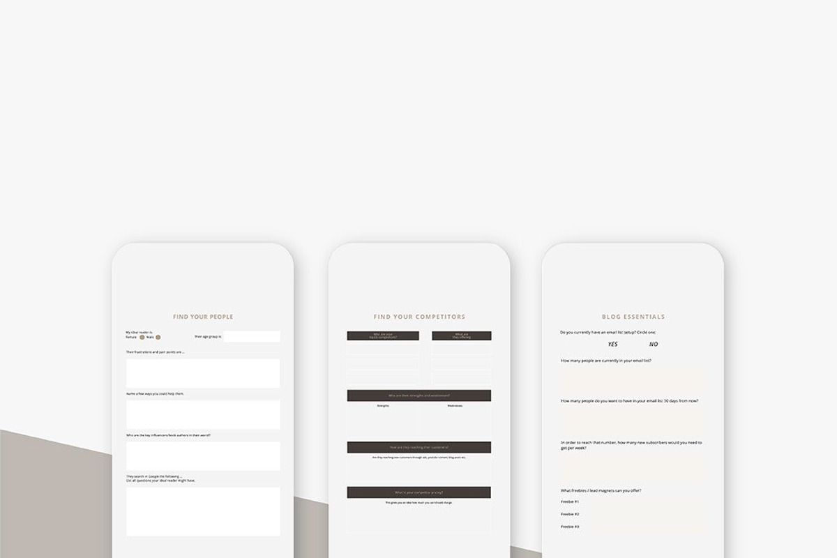 Online Blog Planner, a Stationery Template by Brand Your Biz Co. (Photo 2 of 10)