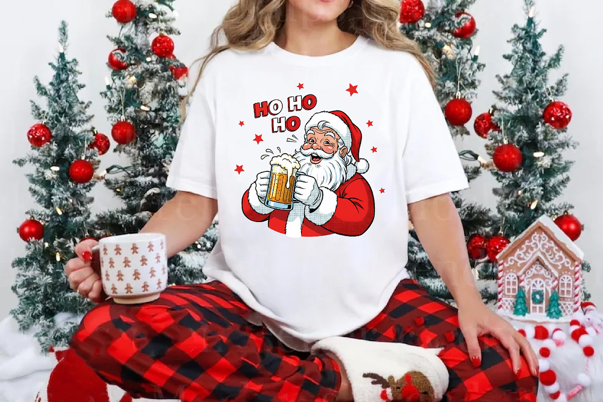 Funny Christmas Santa Ho Ho Hold My, an Illustration by CreationArt (Photo 4 of 4)
