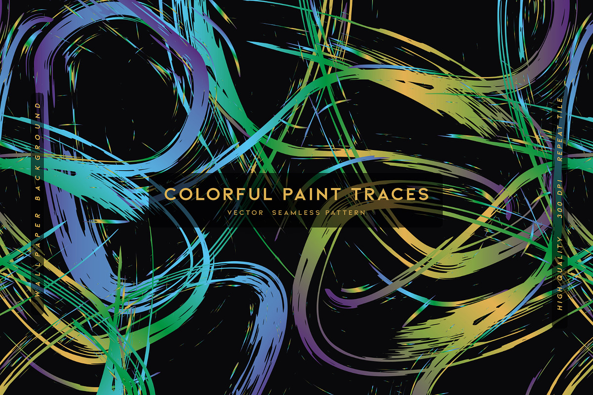 Colorful Paint Traces, a Wallpaper Graphic by MalyskaStudio (Photo 1 of 13)
