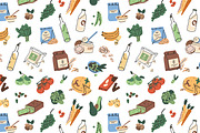 Healthy vegan food set, templates, a Food Illustration by PaperTrident (Thumbnail 3 of 7)
