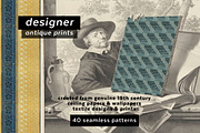 Designer Antique Print Patterns, a Pattern Graphic by ISEEYOUPATTERN (Thumbnail 1 of 7)