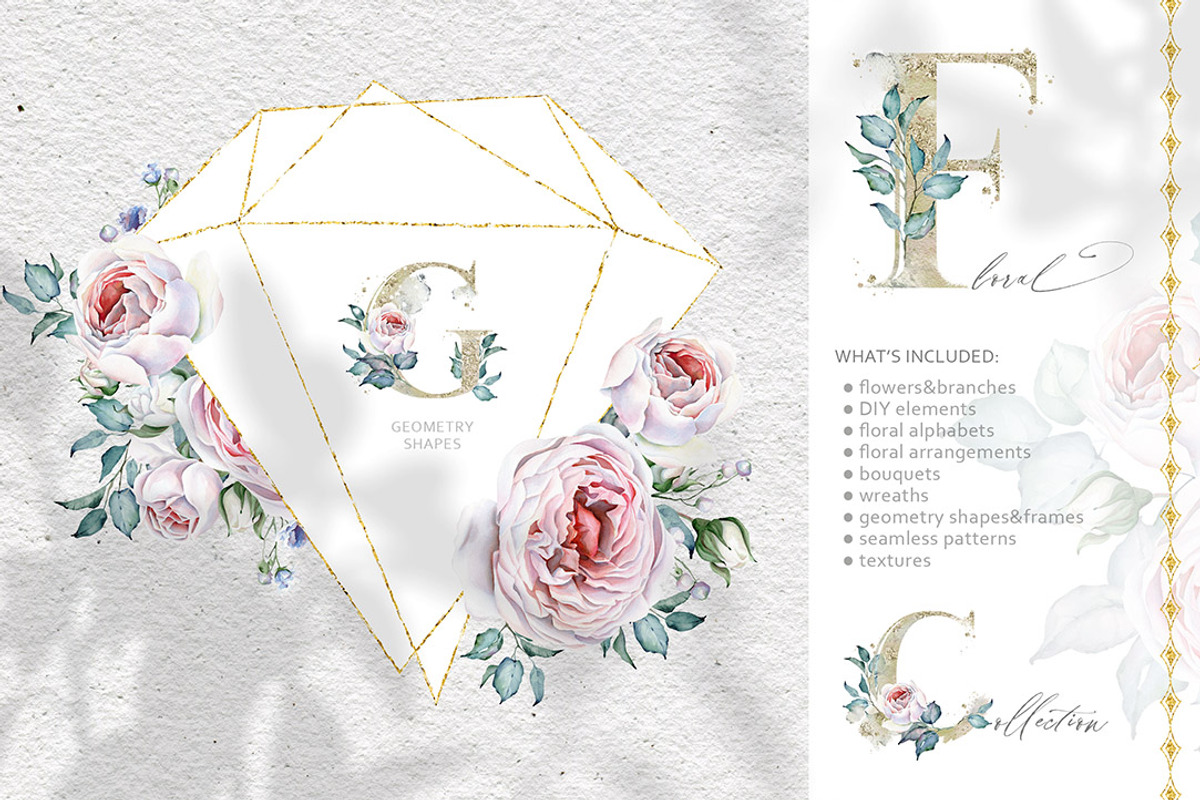 Watercolor Improvisation+Alphabets, a Texture Illustration by Eva Katerina (Photo 2 of 19)