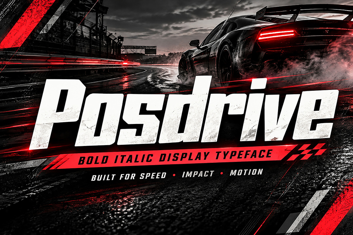 Posdrive, a Script Font by Wow Magic (Photo 1 of 5)