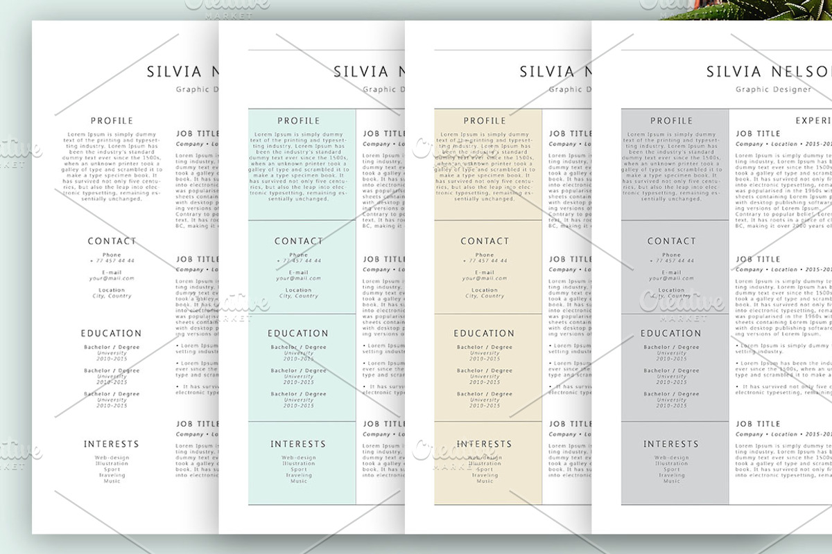 Resume Templates | 7 Styles, a Resume Template by Blossom (Photo 3 of 7)